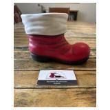 Ceramic Santa boot