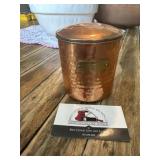 Copper tea canister - missing handle for