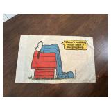 Vintage Snoopy pillowcase