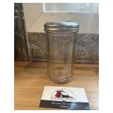Vintage glass sugar jar