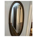 Antique oval mirror