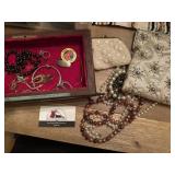 Vintage purses and jewelry