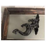 Heavy metal wall mounted coat hanger
