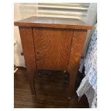 Vintage wooden smoking stand