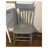 Wooden chair- used as plant stand