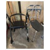Walkers, shower seat