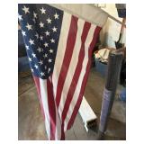 Flag and lawn fabric