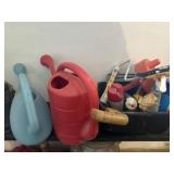 Tools, watering cans and misc