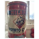 Hiland chip tin can