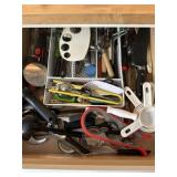 Kitchen utensils, knives, misc
