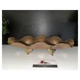 Copper footed serving bowl