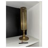Ornate brass candlestick holder