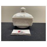 Milk Glass Canister