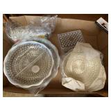 Opalescent  hobnail glassware