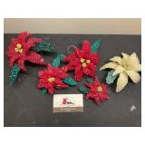 Vintage Beaded Pointsetta