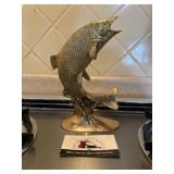 Brass fish statue