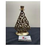 Brass Christmas Candlestick