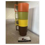 Vintage Tupperware stackable mugs