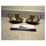 Brass candle stick holders