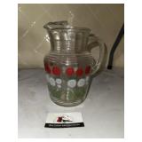MCM floral pitcher