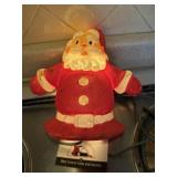 Vintage felt light up Santa