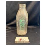 Nelsonï¿½s Dairy glass milk bottle
