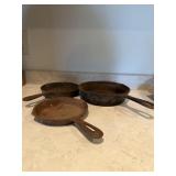 Cast iron pans