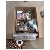 Buttons, thread and sewing  items