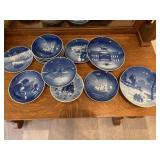Collectable plates marked Denmark