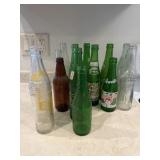 Vintage pop bottles