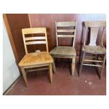 Wooden chairs