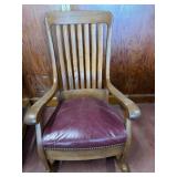 Vintage wooden rocking chair