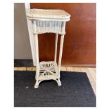Wicker plant stand