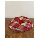 Vintage plaid Pom hat