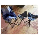 Chair and stools