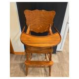 Wooden high chair