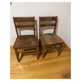 Wooden chairs