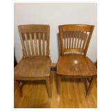 Wooden chairs