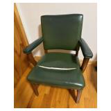 Vintage green vinyl chair