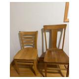 Wood chairs