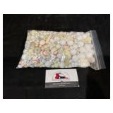 Quart bag of white beads