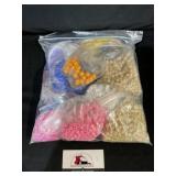 Gallon bag of assorted beads