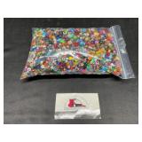 Quart bag of miscellaneous beads