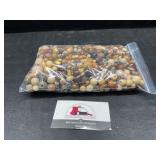 Miscellaneous bag of brown beads