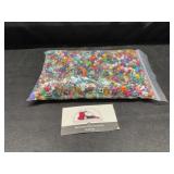 Quart bag of miscellaneous beads