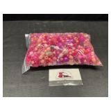 Assorted quart bag of pink beads