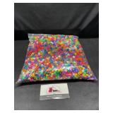 Gallon bag of colored beads