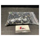 Quart of black beads