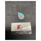 Turquoise- coral chip pendant