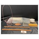 Vintage Miscellaneous, Glass Dresser Tray, Lace,